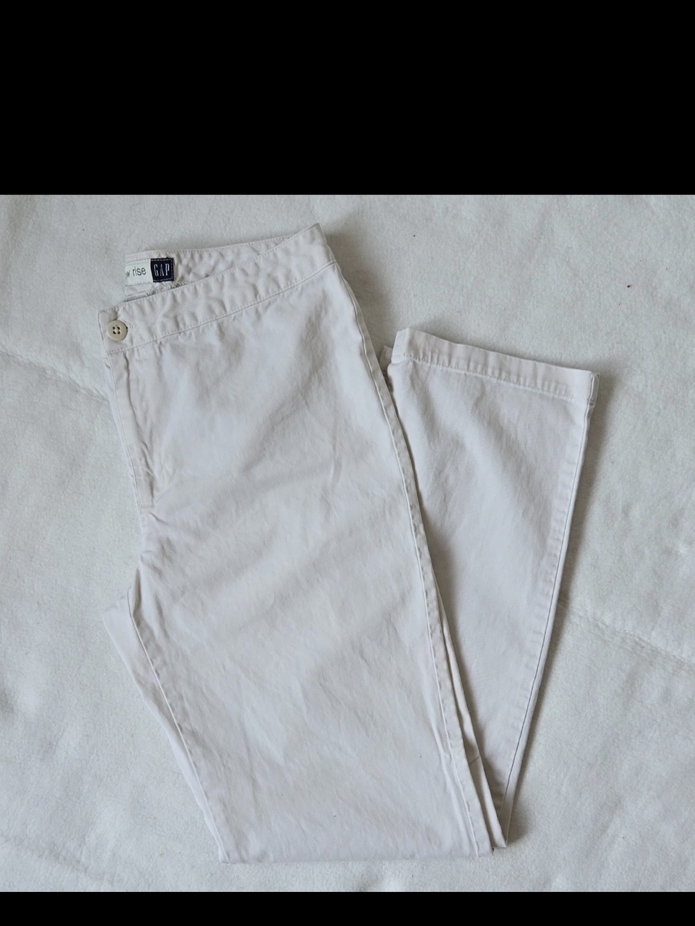 GAP Women's White Straight Leg Jeans